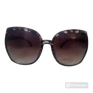 TAHARI Brown Square Shaped Oversized Women's Sunglasses